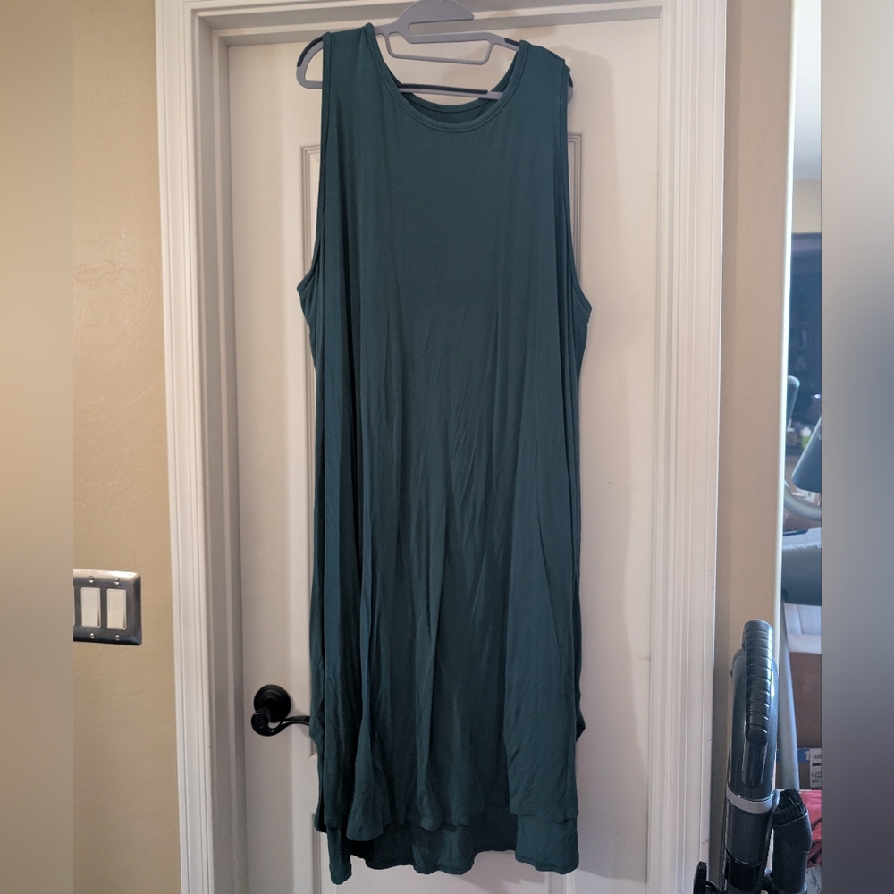 Ava & Viv Sleeveless Teal Midi Dress - Women